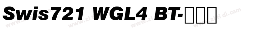 Swis721 WGL4 BT字体转换